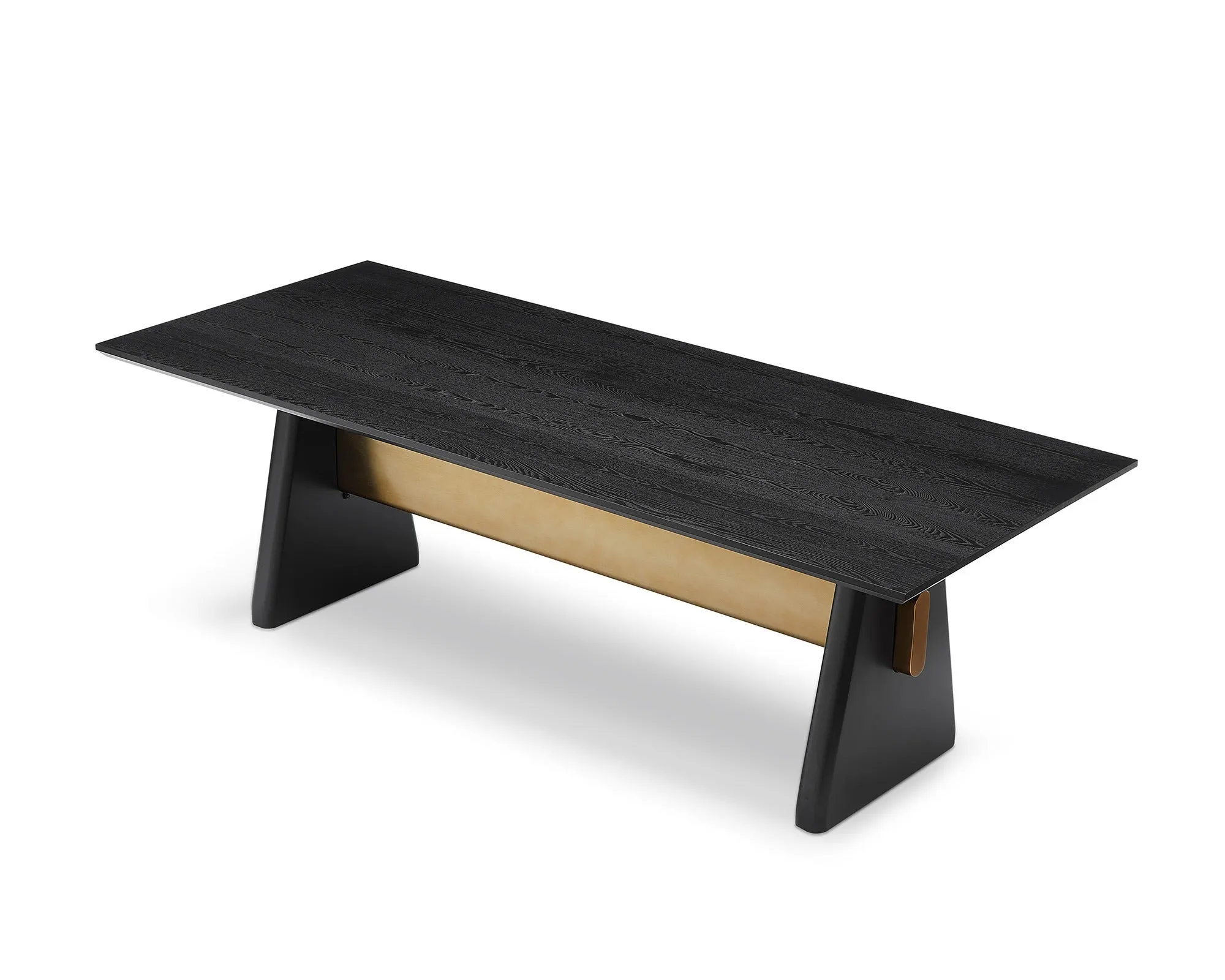 Liang & Eimil Walden Dining Table – Black Ash Veneer/ Brushed Brass