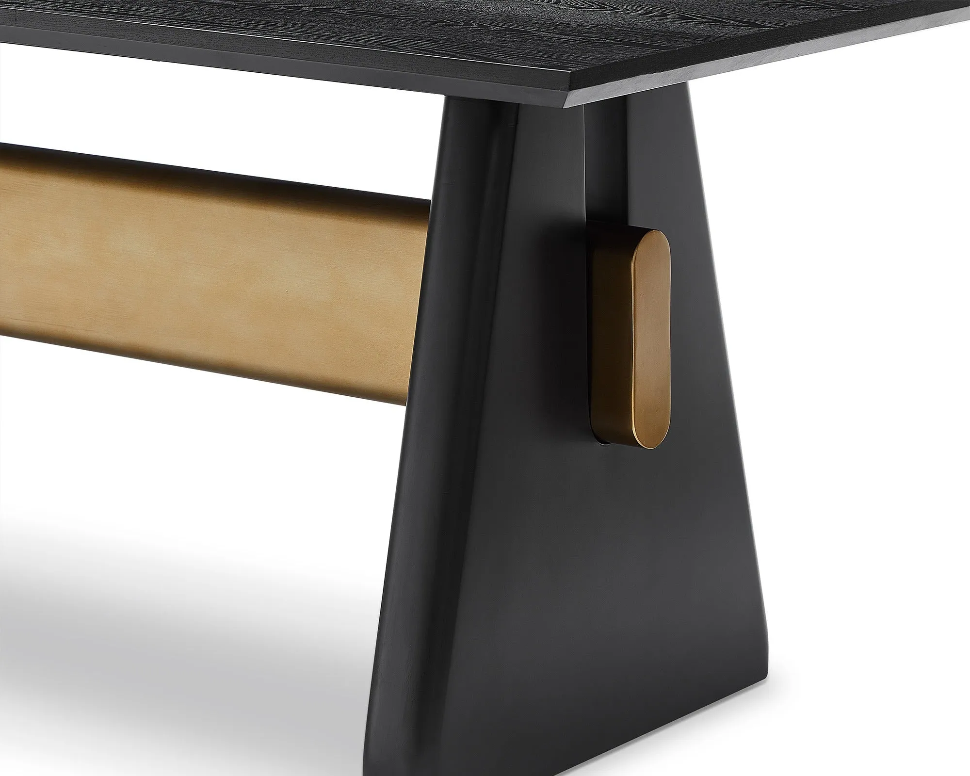 Liang & Eimil Walden Dining Table – Black Ash Veneer/ Brushed Brass
