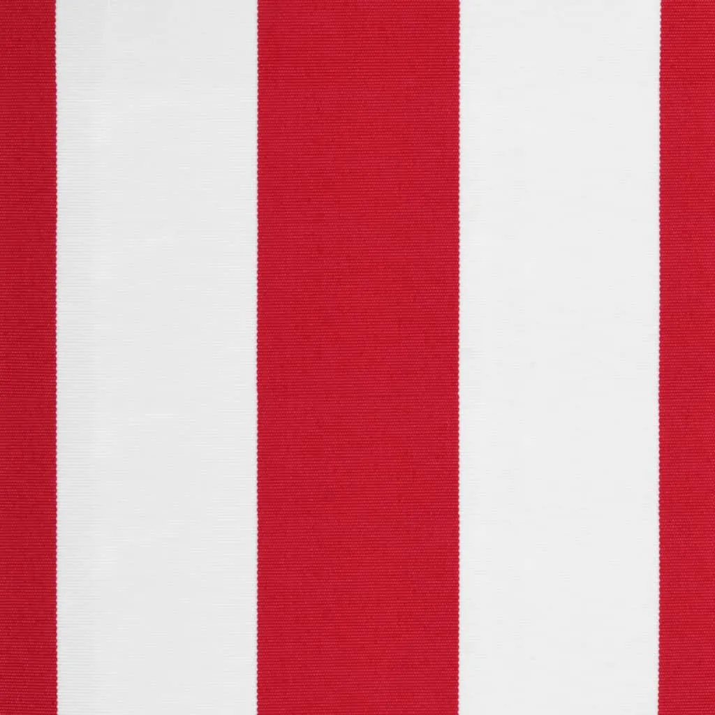 Replacement Fabric for Awning Red and White Stripe 5x3.5 m
